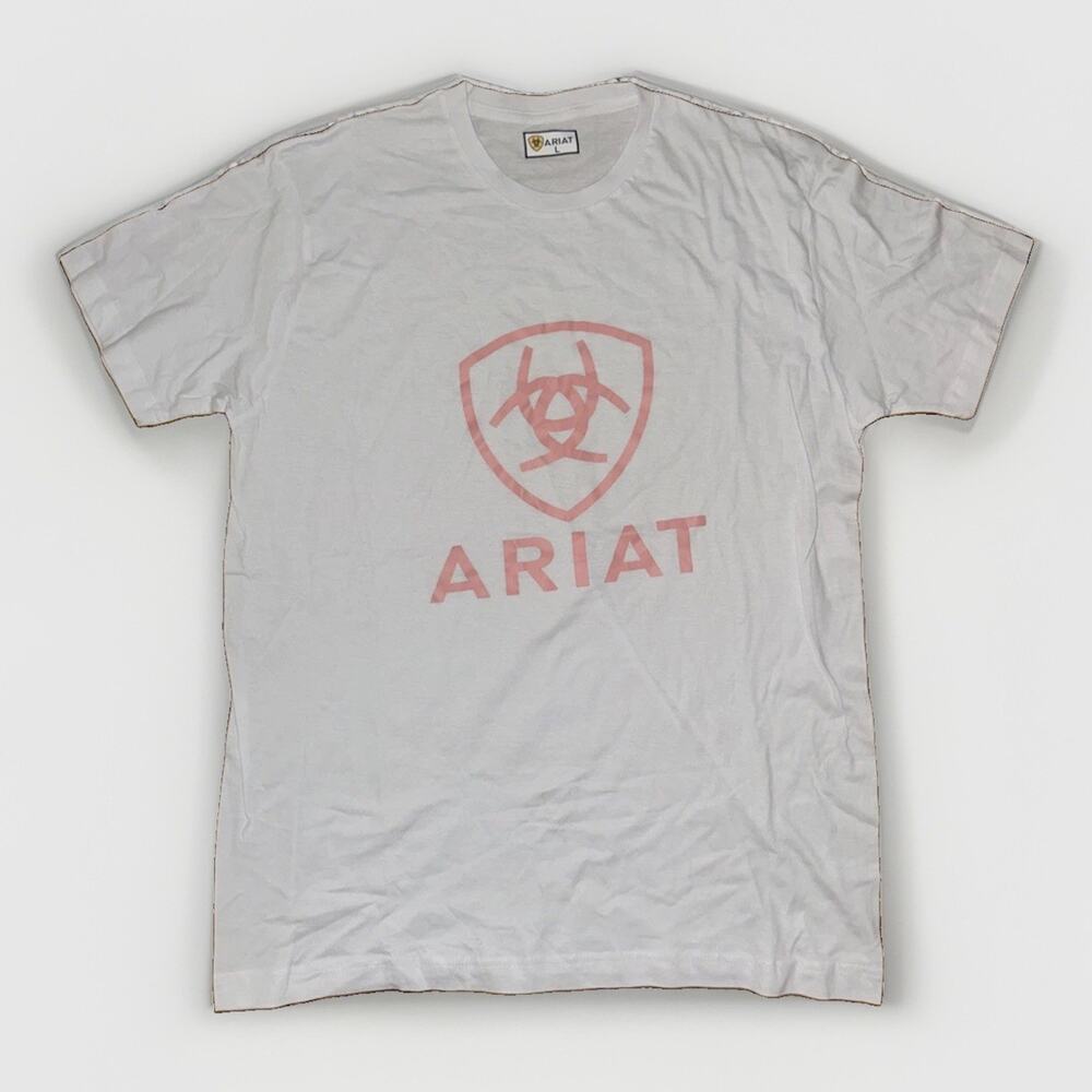 Ariat Logo Graphic T-Shirt White Large 21x29
